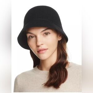 August Accessories NEW Black Bucket Hat Plush Comfort